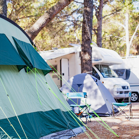 An RV and tent campground managed by rezStream's cloud based campground management software.